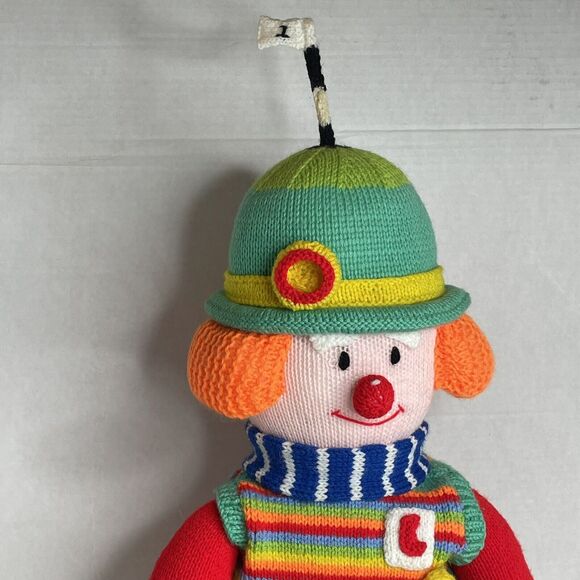 Jean Greenhowe The Red Nose Gang Binky Bunker Crotcheted Golfer Doll 27” Tall - Picture 3 of 6